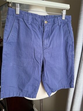 Vineyard Vines Indigo Blue Flat-Front Boys 16 Shorts